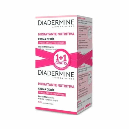 Diadermine Nourishing Moisturizing Day Cream Set 50ml 2 Pieces