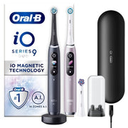Oral-B Io9 Duo Pack Black Onyx And Rose Quartz Electric Toothbrush