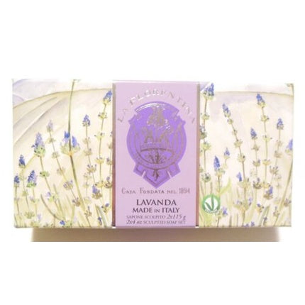 La Florentina Lavender Bath Soap Sculpted Soap 115g - Pack of 2
