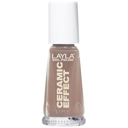 Layla Cosmetics 1243R23-020 Ceramic Effect Nail Polish Mocha 0.01l