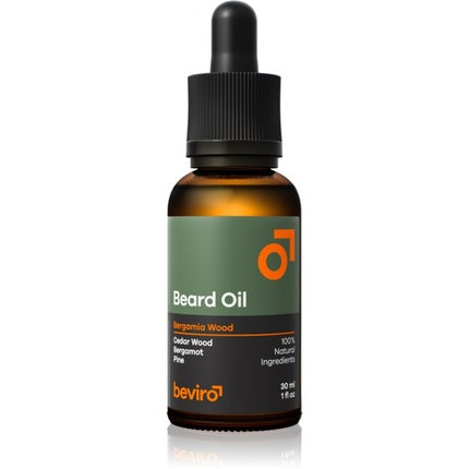 Beviro Bergamia Wood Beard Oil 30 ml - Aromatized with Wood Scent