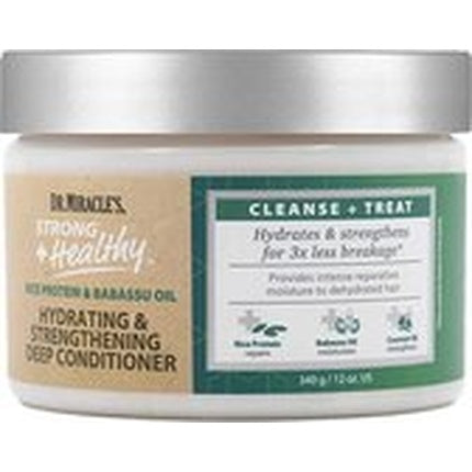 Dr Miracle's Strong + Healthy Hydrating & Strengthening Deep Conditioner - 340 Grams / 12 Ounces