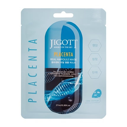 Jigott Placenta Real Ampoule Mask - 27 Ml