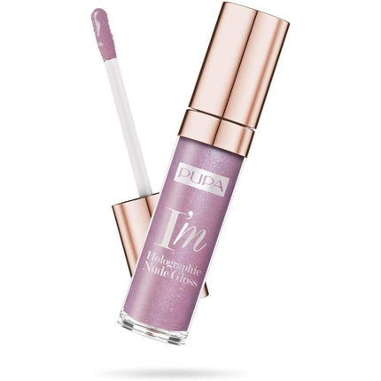 PUPA I. Are Holographic Nude Lip Gloss 002 Shining Heart