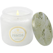 Voluspa Maison Blanc Petite Jar Candle Eucalyptus & White Sage