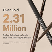 Peripera Speedy Skinny Brow Eyeliner - Long Lasting Super Slim Smudge Proof