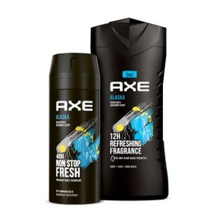 AXE Alaska Gift Set for Men Body Spray + Body Wash + Phone Stand