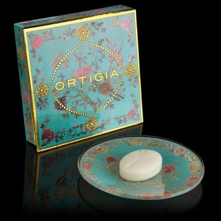 Florio Glass Plate and Guest Soap