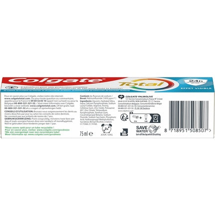 Colgate Total Visible Effect Toothpaste 75ml - Antibacterial Defense