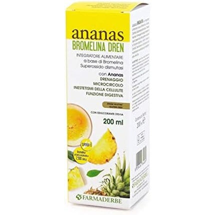 Farmaderbe Pineapple Bromelain Dren 200ml