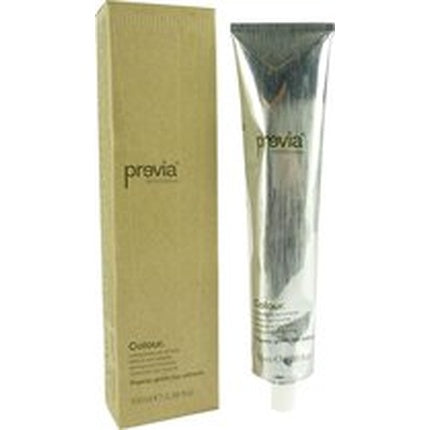 Previa Professional Colour Organic Green Tea Extracts Permanent Hair Coloring - 100ml - 07.73 Tobacco