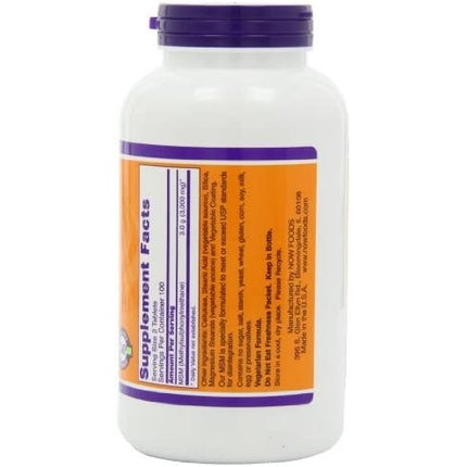 Now Foods MSM 1500mg 200 Tablets