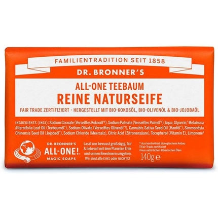 Dr. Bronner's Tea Tree Pure-Castile Bar Soap 140g