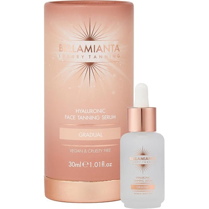 Bellamianta Gradual Hyaluronic Face Tanning Serum Skincare Tanning Bronzing Combo 30ml