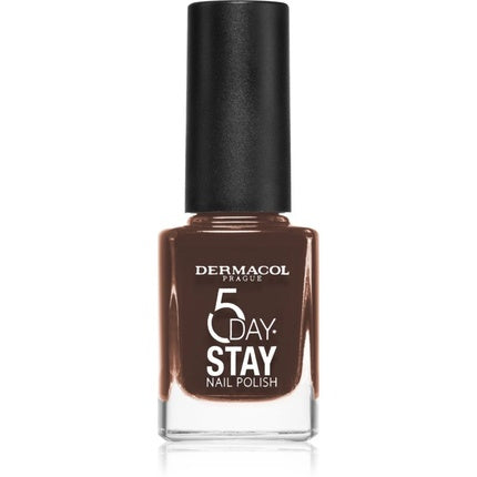 Dermacol 5 Day Stay Nail Polish - 57 Chocolate, 11 ml