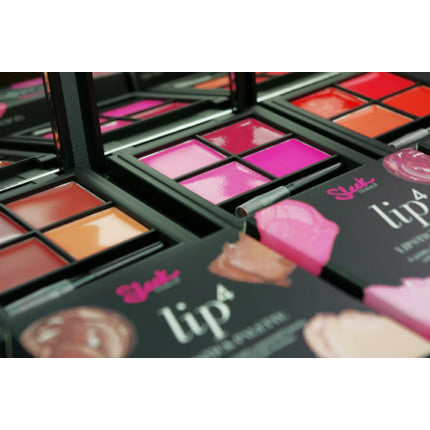 Sleek Lipstick Palette with 4 Shades - Various Colors