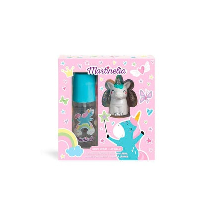 MARTINELIA Unicorn Body Spray & Lip Balm Set, Fragrant Children's Beauty Set