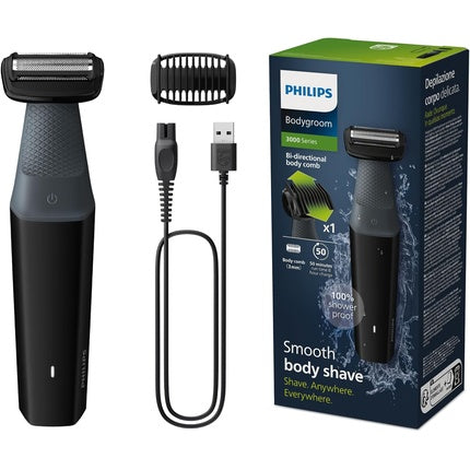 Philips Bodygroom Series 3000 Waterproof Trimmer for Intimate Area and Body 50 Min Runtime Model BG3017/01 New Version