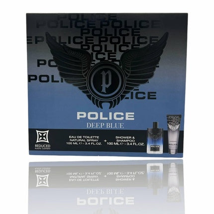 Police Gift Set Men's Perfume Eau De Toilette Spray 100ml + Shower Shampoo 100ml