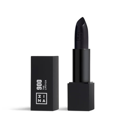 3ina Matte Black Lipstick with Magnetic Cap Hydrating Finish Cruelty Paraben Free and Vegan 0.11oz