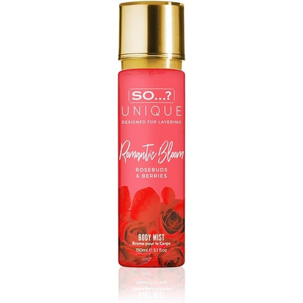So...? Unique Women's Vegan Romantic Bloom Body Mist Fragrance Spray 150ml