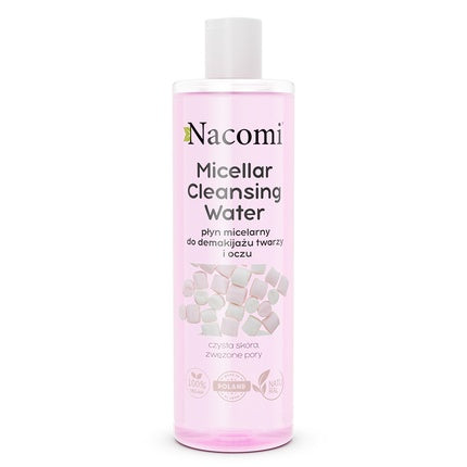 Nacomi Micellar Cleansing Water For Makeup Removal For Face And Eyes Marshmallow 400ml