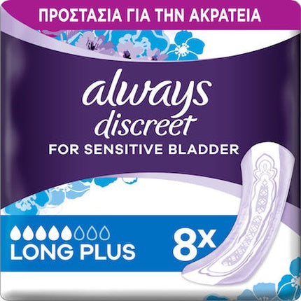Always Discreet Long Plus Pads - 8 Count