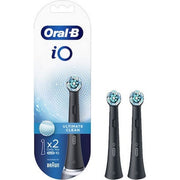 Oral-B Io Ultimate Clean Black Replacement Heads - 2 Pieces
