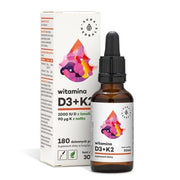 Aura Herbals Vitamin D3 2000IU + K2mk7 30ml Drops
