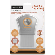 Suavinex Lice and Nit Comb with Magnifying Glass Stainless Steel Double Prongs