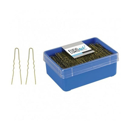 Eurostil Invisible Hairpins Bronze 400 Units