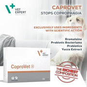 VETEXPERT CoproVet 30 Capsules for Dogs and Cats Promoting Digestive Process and Reducing Coprophagia Phenomenon