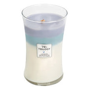 Woodwick Calming Retreat Trilogy Vase Peaceful Refuge Scented Candle 6095 G