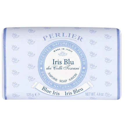 Perlier Iris Blu Blue Iris Scented Soap 4.4 Ounce 125gr - Italian Import