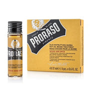 Proraso Wood Spice Hot Oil Beard Treatment Restructuring Beard Oil Set Of 4 X 17 Ml