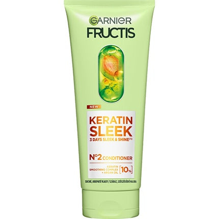 Garnier Fructis Keratin Sleek Conditioner For Dry And Frizzy Hair - 200 Ml