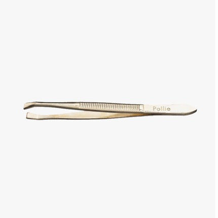 Eurostil Golden Tweezers 8cm 1 Unit Perfect For Precise Hair Removal