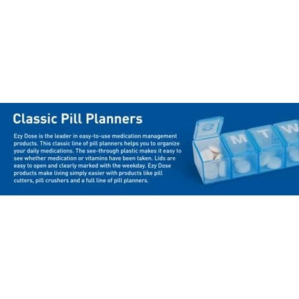 Acu-Life Daily Kidney Shaped Pill Organizer Vitamin Case and Medicine Box Slim Design Pocket Pharmacy 3 Compartments