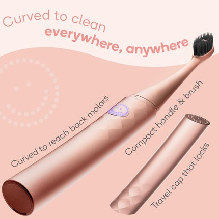 Burst Curve Sonic Electric Toothbrush for Adults Rose Gold