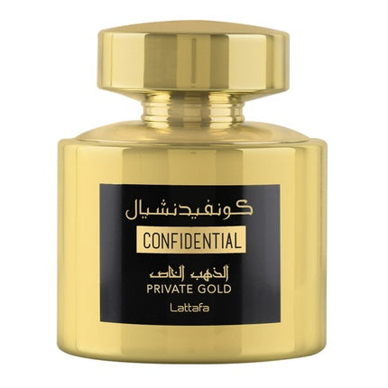 Lattafa Confidential Private Gold Eau De Parfum Spray 100ml
