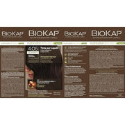 BIOKAP RAPID Permanent Hair Colour 4.05 Chocolate Chestnut Brown 10 Minutes Reaction Time Organic Argan Oil TricoREPAIR Complex Vegan Optimal Grey Coverage Up to 80% Natural Ingredients