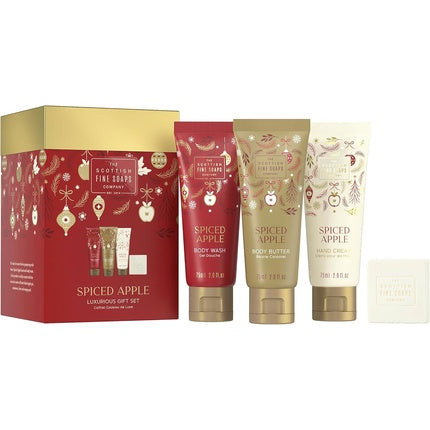 Scottish Fine Soaps Spiced Apple 2024 Luxury Gift Set - Body Wash and Body Butter