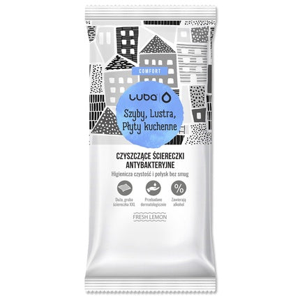 Luba Antibacterial Cloths For Glass, Mirrors, And Kitchen Surfaces - 32 Pieces