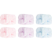Brushworks Pastel Microfibre Wrist Wash Bands - Pack of 3 Pairs