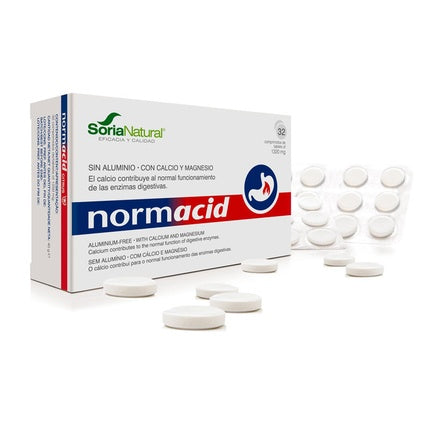 Soria Natural Normacid Citrus 1250 Mg 32 Tablets