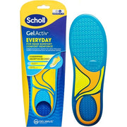Scholl GelActiv Everyday Insoles for Men Memory Foam Cushioning and GelWave Technology Size 41-46