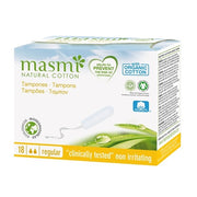 Masmi Organic Cotton Tampons Regular - 18 Pieces