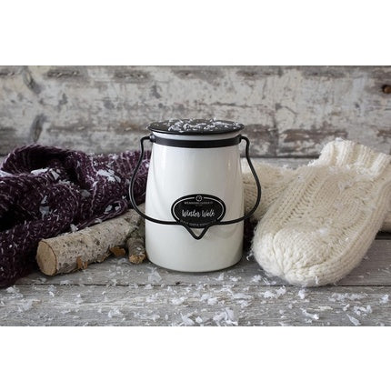 Milkhouse Candle Company Butter Jar 22 oz Winter Walk