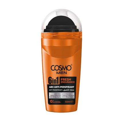 Cosmo Cosmetics Men Roll On 6 In 1 Fresh Endurance 50 Milliliters