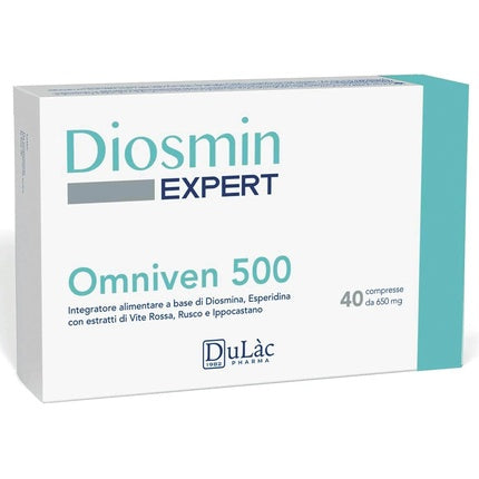 Dulàc Diosmin Hesperidin Supplement for Spider Veins and Varicose Veins Treatment 40 Tablets 40 Count